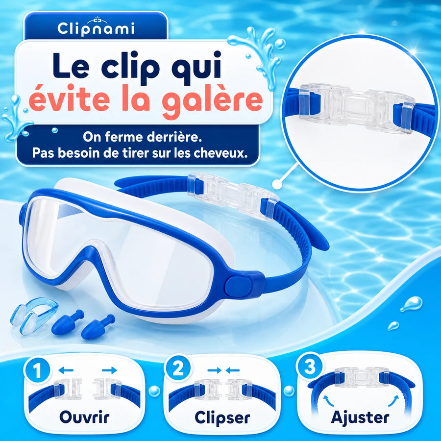 Clipnami™ — Lunettes de piscine anti-fuite