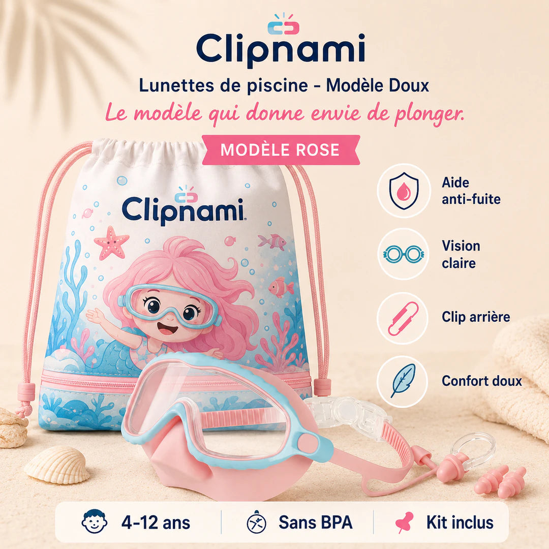 Clipnami™ — Masque de Piscine Nez Intégré