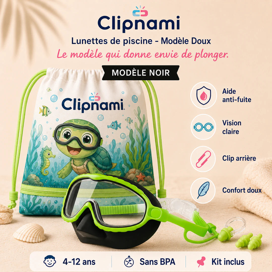 Clipnami™ — Masque de Piscine Nez Intégré