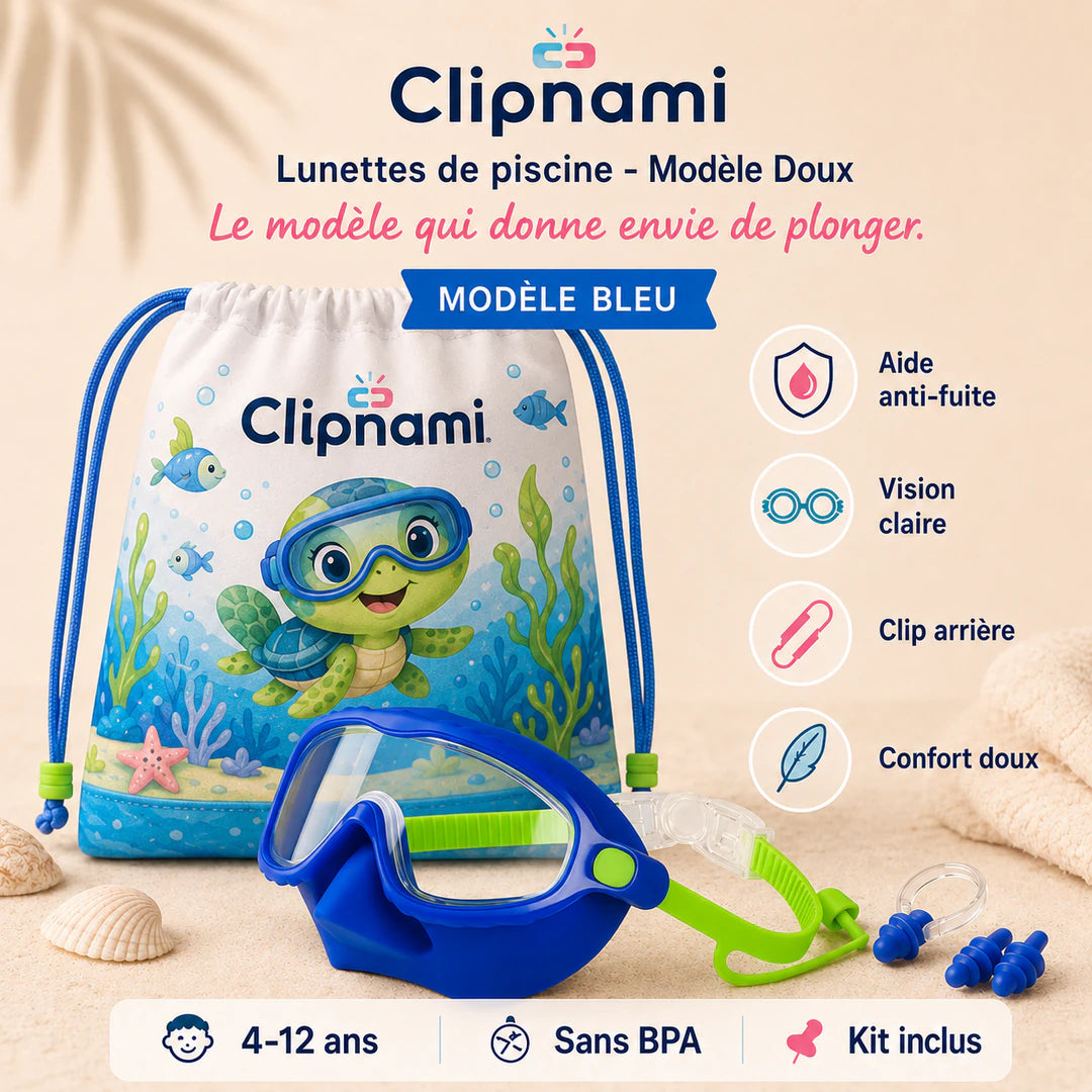 Clipnami™ — Masque de Piscine Nez Intégré