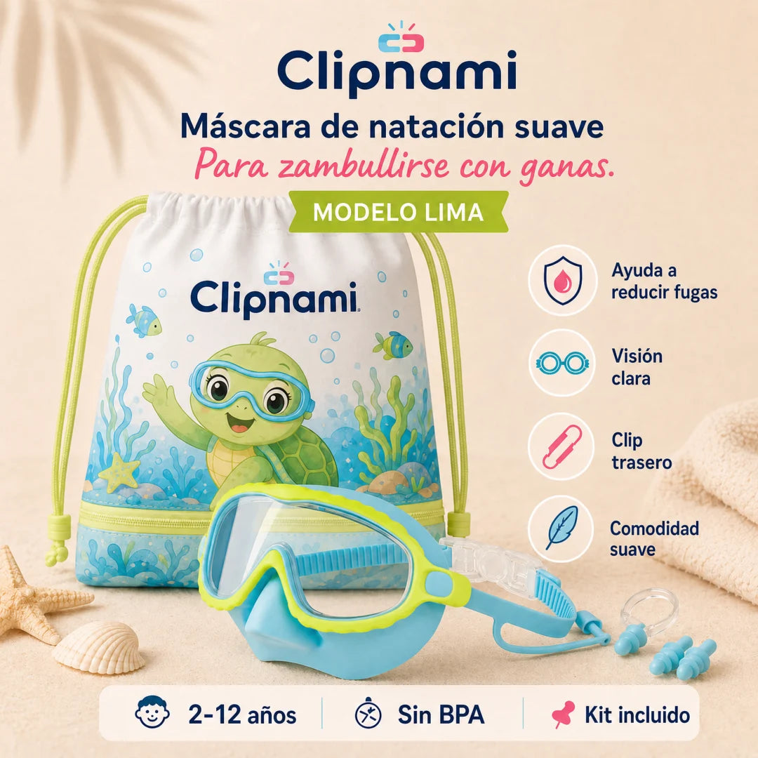 Clipnami™ — Masque de Piscine Nez Intégré