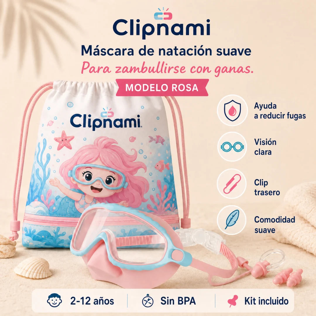 Clipnami™ — Masque de Piscine Nez Intégré