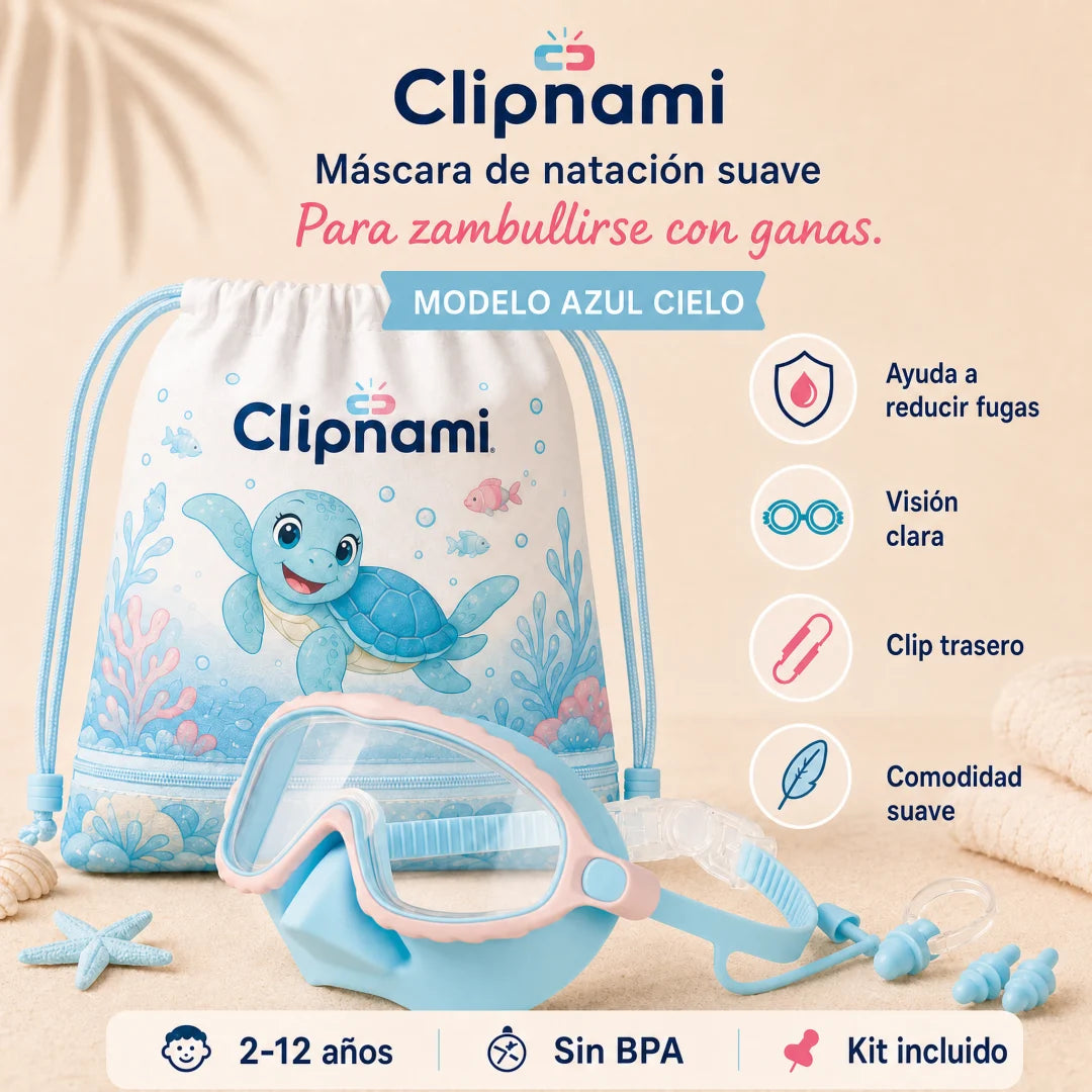 Clipnami™ — Masque de Piscine Nez Intégré